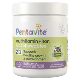 Recall Pentavite Multivitamin Iron Kids Chewables 60s_0