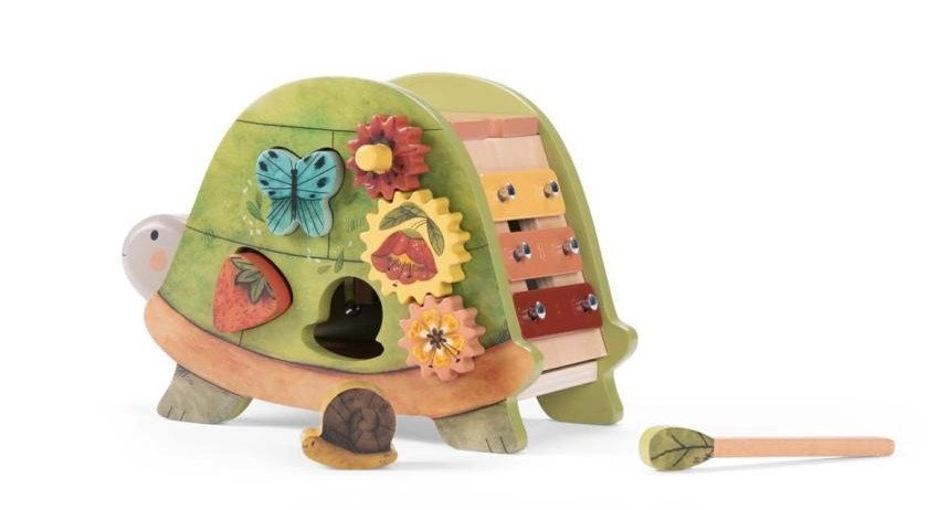 Wooden Activity Turtle Toy