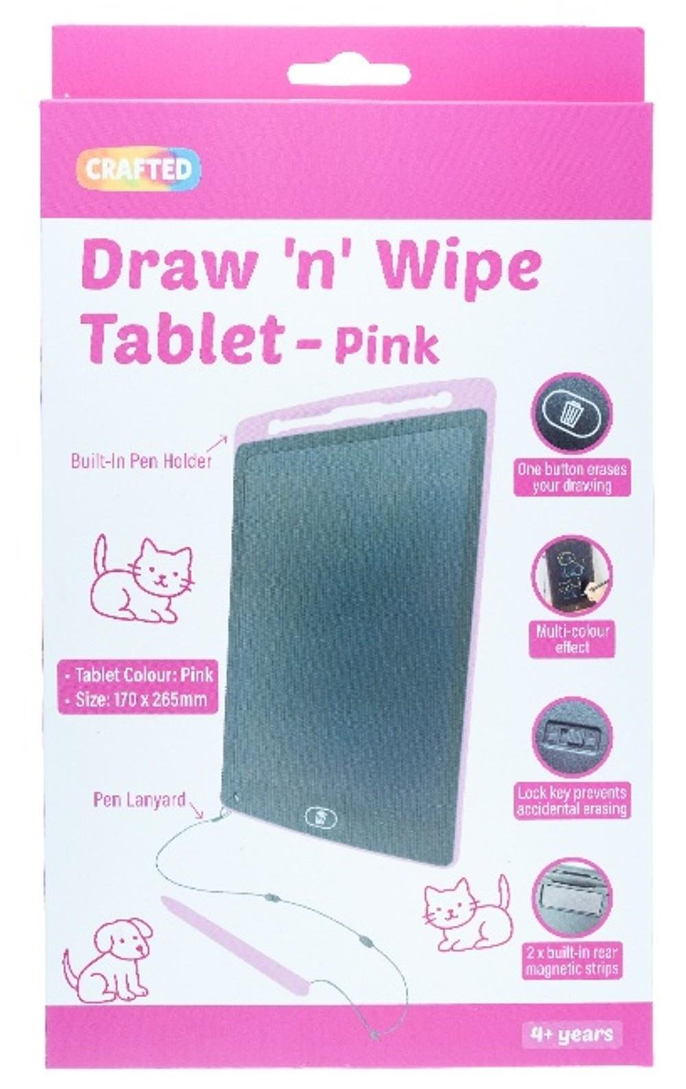 Draw N Wipe Tablet   Pink