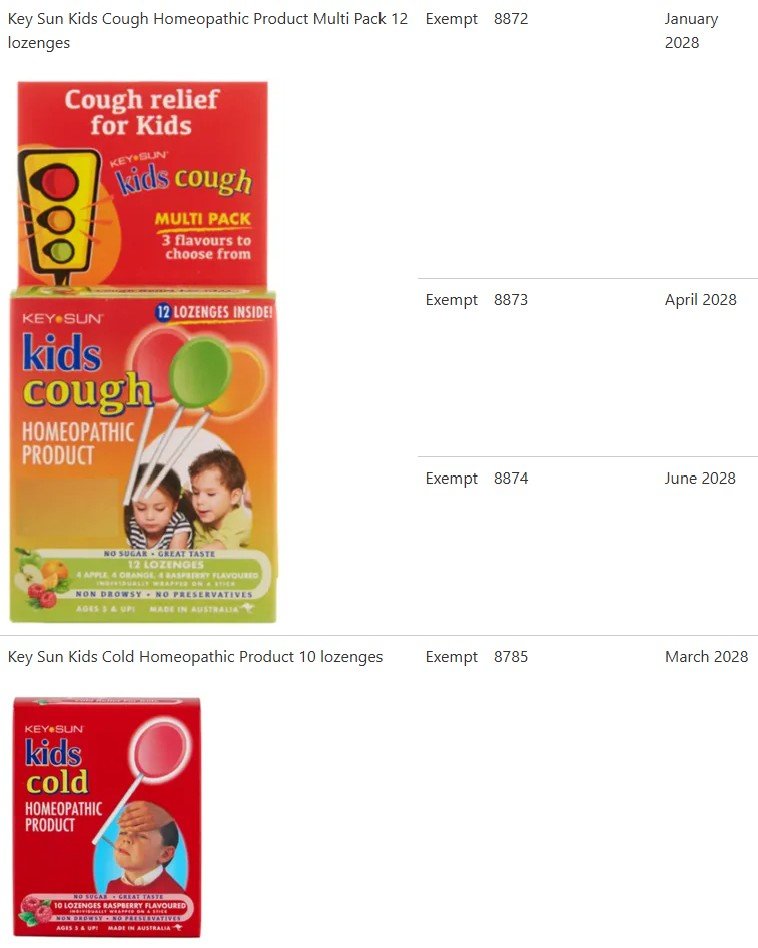 Kids Cough Lollies