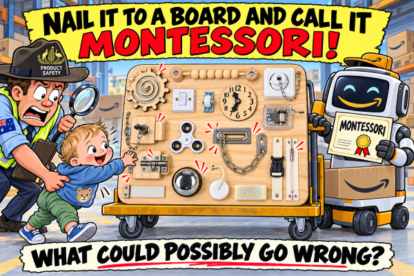Wooden Montessori Busy Board