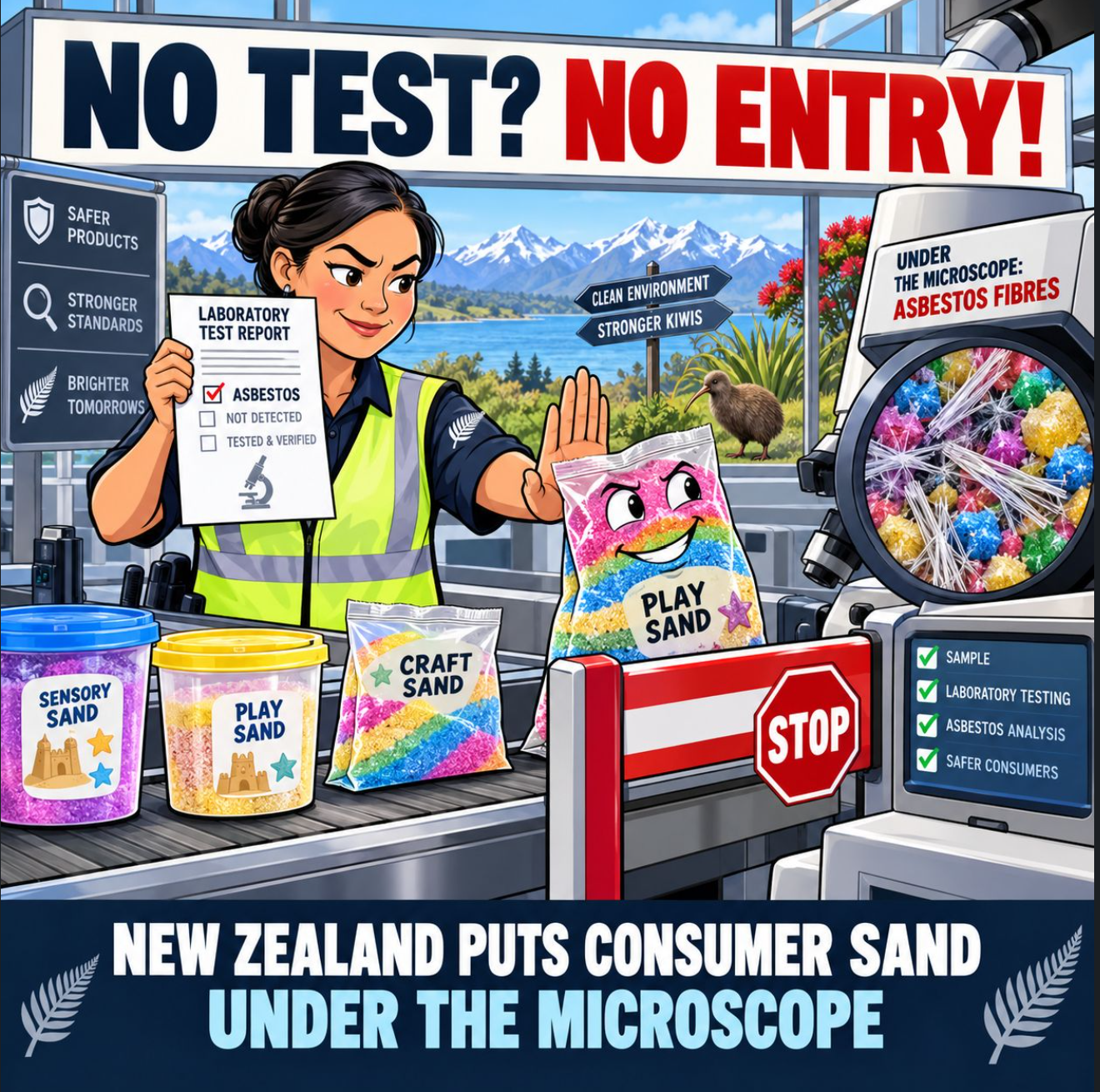 New Zealand proposes mandatory safety controls for consumer sand products